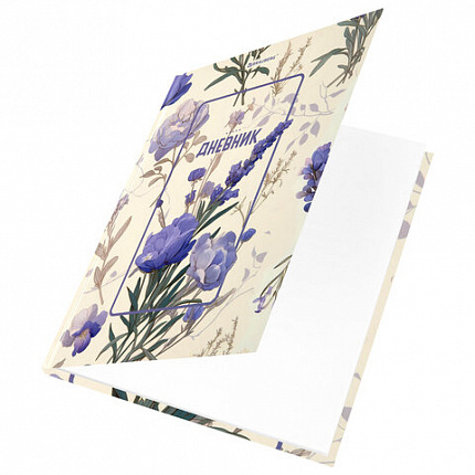 Дневник 1-11 класс 40 л., твердый, BRAUBERG, глянцевая ламинация, "Flowers", 107608