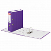 Папка-регистратор BRAUBERG с покрытием из ПВХ, 80 мм, с уголком, фиолетовая (удвоенный срок службы), 227200