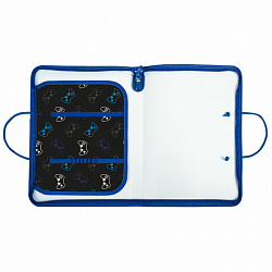 Папка для труда на молнии с ручками ПИФАГОР А4, 1 отделение, пластик, органайзер, "Lucky gamer", 273390