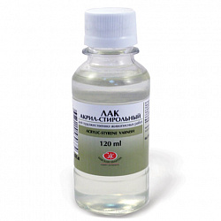 Лак акрил-стирольный, 120 мл, в банке, Невская Палитра, 2533935