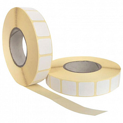 Этикетки для Честного Знака термотрансферные ПОЛУГЛЯНЕЦ, 15х15 мм, КОМПЛЕКТ 7 рулонов по 2000 этикеток, 117622