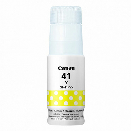 Чернила CANON (GI-41Y) для G1400/G2400/G3400, желтые, 7700 стр., ОРИГИНАЛЬНЫЕ, 4545C001