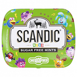 Драже освежающие SCANDIC без сахара со вкусом "Яблоко", 14 г.