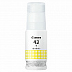 Чернила CANON (GI-43Y) для СНПЧ Pixma G540 / G640, желтые, 8000 стр., оригинальные, 4689C001