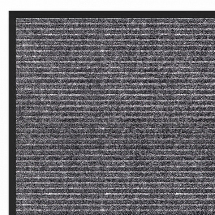 Коврик придверный 40х60 см, СЕРЫЙ, влаго-грязезащитный, 450 г/м2, ребристый, PRIMILA (ПРИМИЛА) EXTRA, 701022