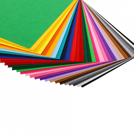 Фетр супер жесткий А4, 1 мм, 30 листов, 30 цветов, плотность 160 г/м2, ОСТРОВ СОКРОВИЩ, 665478