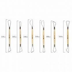 Стеки-петли для моделирования из дерева и металла, НАБОР 6 шт., BRAUBERG ART, 271168