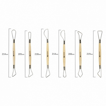 Стеки-петли для моделирования из дерева и металла, НАБОР 6 шт., BRAUBERG ART, 271168