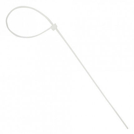 Хомуты (стяжки), нейлоновые, 3,6 мм х 250 мм, комплект 100 шт., белые, европодвес, 57-0250