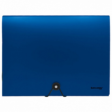 Папка-короб на резинках СИНЯЯ, А4, BRAUBERG, 40 мм, 0,8 мм, 273081