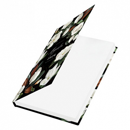 Ежедневник датированный 2026 145х215 мм, А5, STAFF, ламинированная обложка, "Магнолия", 117326