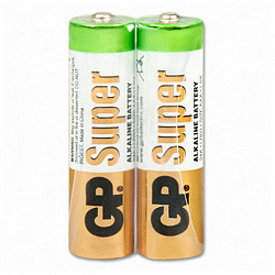 Батарейки КОМПЛЕКТ 2 шт., GP Super G-Tech, AA (LR6, 15А), алкалиновые, пальчиковые, блистер, 15A-2CR2