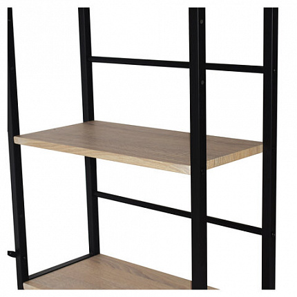 Стол на металлокаркасе BRABIX "LOFT CD-005",1200х520х1200 мм, 3 полки, цвет дуб натуральный, 641223