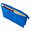 Папка на молнии с ручками ПИФАГОР, А4, 1 отделение, пластик, 55 мм, синяя, 228235