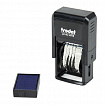 Датер-мини, месяц ЦИФРАМИ, ДЛЯ БАНКА, оттиск 20х3,8 мм, синий,TRODAT 4810 P4, корпус черный, подушка, 82499