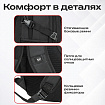 Рюкзак GERMANIUM "S-01" универсальный, с отделением для ноутбука, влагостойкий, черный, 47х32х20 см, 226947