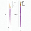 Кисти синтетика BRAUBERG, НАБОР 10 шт., фиолетовые (Круглые; Овальные; Плоские; Лайнеры), 201029