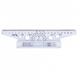 Линейка с роликом (рейсшина) 22 см, металлический ролик, картонная коробка, STAFF, 210869