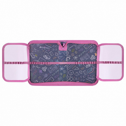 Пенал ПИФАГОР, 1 отделение 2 откидные планки, полиэстер, 20х14 см, "Yummy Cupcakes", 271512