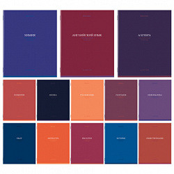 Тетради предметные, КОМПЛЕКТ 13 ПРЕДМЕТОВ, 36 л., обложка мелованная бумага, BRAUBERG, "КОЛОР", 405161