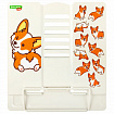 Подставка для книг и учебников большая BRAUBERG KIDS "Corgi Pup", регулируемый угол наклона, металлическая, 238054