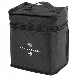 Маркеры для скетчинга двусторонние, НАБОР 48 шт., текстильный чехол, WBZ (ВБЗ), 152573