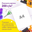 Картон белый А4 МЕЛОВАННЫЙ (белый оборот), 10 листов, в папке, ЮНЛАНДИЯ, 200х290 мм, "ПАНДА", 111311