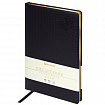 Ежедневник датированный 2026 БОЛЬШОЙ ФОРМАТ 210х297мм А4, BRAUBERG Comodo, под кожу, черный, 117242