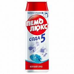 Чистящее средство 480 г, ПЕМОЛЮКС Сода-5/7 "Морской бриз", порошок