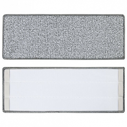 Швабра с отжимом и ведром 11л/9л, двухкамерное, ProClean, насадка из микрофибры карманы с 2-х сторон, белый, LAIMA, 607979