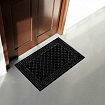 Коврик придверный 60х90 см, ЧЕРНЫЙ, грязезащитный, 430 г/м2, фактурный рисунок ЧЕШУЙКИ, ЛЮБАША, 701060