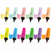 Набор текстовыделителей 12 ЦВЕТОВ на подставке, BRAUBERG "DELTA", линия 1-5 мм, 151737