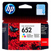 Картридж струйный HP (F6V24AE) DeskJet 2135/3635/3835/4535/4675/1115, №652, цветной, оригинальный ресурс 200 стр.