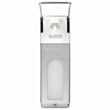 Дозатор локтевой для антисептика и мыла с замком УНИВЕРСАЛЬНЫЙ, с еврофлаконом 1 л, LAIMA, металлический, 607328, X-CL268