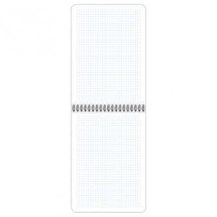 Блокнот А5 80 л., спираль пластиковая, обложка пластик, клетка, BRAUBERG "Metropolis", СИНИЙ, 115569