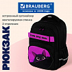 Рюкзак BRAUBERG MOTION, 2 отделения, 3 кармана, "Прячущийся котик", 41х28х17 см, 274399