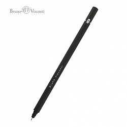 Ручка гелевая BRUNO VISCONTI "Super Slim Black", СИНЯЯ, узел 0,28 мм, линия 0,2 мм, 20-0398