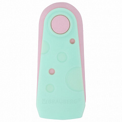 Ластики BRAUBERG "ULTRA PASTEL", НАБОР 3 ШТУКИ, 57х24х15 мм, ассорти пастель, бирюзовый пластиковый держатель, блистер, 272689