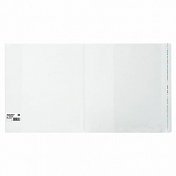 Обложка ПП со штрихкодом для учебников БОЛЬШОГО ФОРМАТА, ПЛОТНАЯ, 100 мкм, 265х590 мм, универсальная, прозрачная, ПИФАГОР, 229359