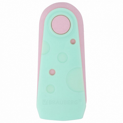 Ластики BRAUBERG "ULTRA PASTEL", НАБОР 3 ШТУКИ, 57х24х15 мм, ассорти пастель, бирюзовый пластиковый держатель, блистер, 272689