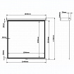 Экран проекционный настенный (150х150 см), матовый, 1:1, BRAUBERG "WALL", 236725