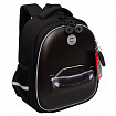 Ранец GRIZZLY анатомическая спинка, c бейджем, для мальчиков, "BLACK CAR", 36х28х20 см, RAz-587-7/1