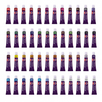 Краски акриловые художественные, НАБОР 48 штук, 41 цвет по 12 мл, в тубах, BRAUBERG ART DEBUT, 192295