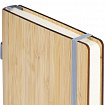 Ежедневник недатированный, А5, 145х213 мм, BRAUBERG "Bamboo", резинка-фиксатор, держатель для ручки, 160 л., бамбук, 117137