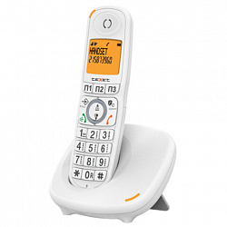 Радиотелефон TEXET TX-D8905A, память 100 номеров, АОН, повтор, спикерфон, часы/будильник, белый, 127224