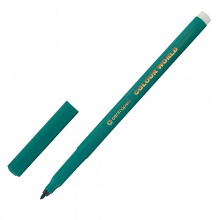 Фломастеры 24 ЦВЕТА CENTROPEN "Colour World", трехгранные, смываемые, вентилируемый колпачок, 7550/24TP, 775502484