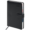 Ежедневник датированный 2026 А5 148х218 мм, GALANT "Ritter", под кожу, черный, 117491
