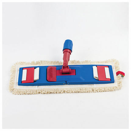 Насадка МОП плоская для швабры/держателя 40 см, уши/карманы (ТИП У/К), пробивной хлопок, LAIMA EXPERT, 605307