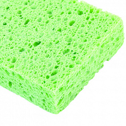 Губки для посуды 110х70х20 мм, ЦЕЛЛЮЛОЗНЫЕ, КОМПЛЕКТ 2 штуки, зеленые, LAIMA, 700257