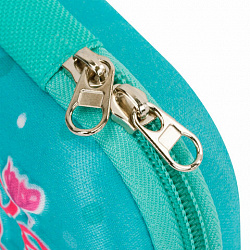 Пенал ЮНЛАНДИЯ, 1 отделение, карман, полиэстер/EVA, 22х10х5 см, "Pretty bunny", 273189